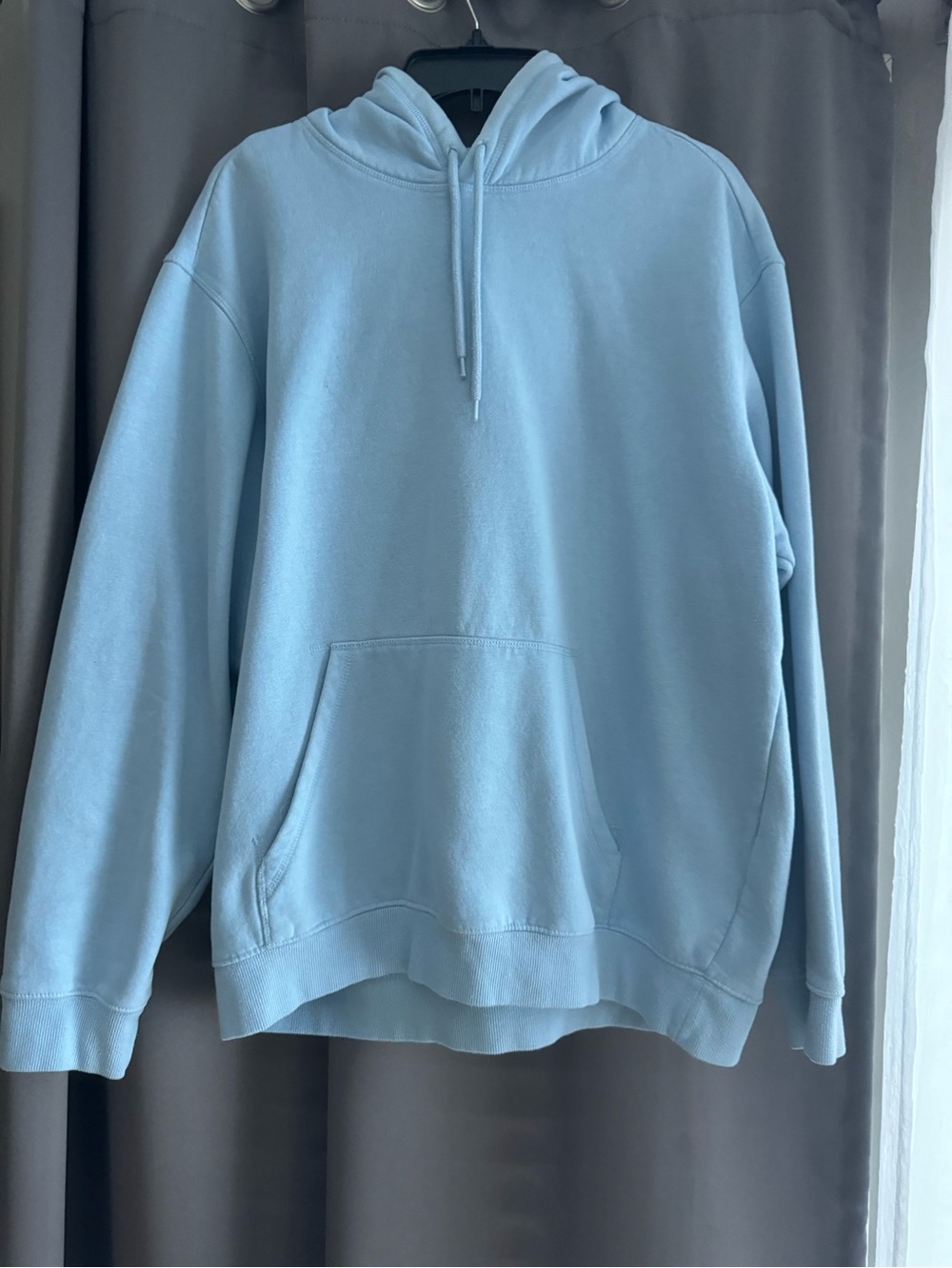 H&M Light Blue Basic Pullover Hoodie